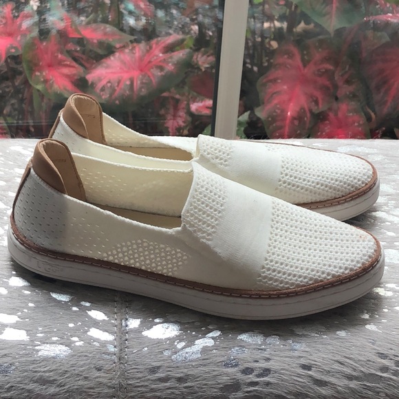 UGG Shoes - Uggs white canvas slip on shoes 7
